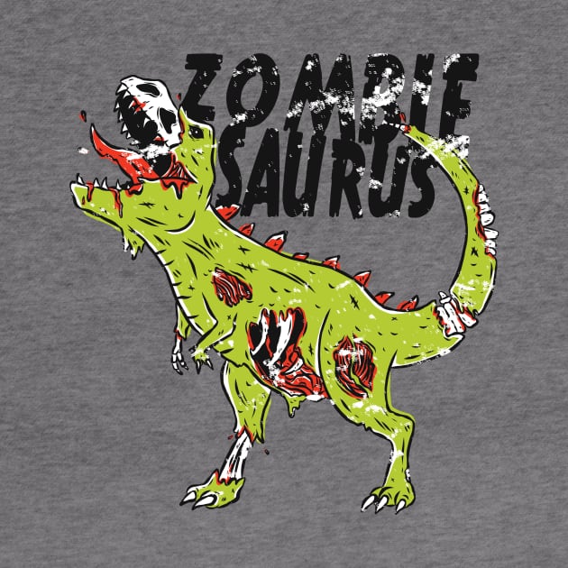 Zombiesaurus T rex Dinosaur Clothing Gifts. Funny Zombie Saurus Vintage Style by WPKs Design & Co